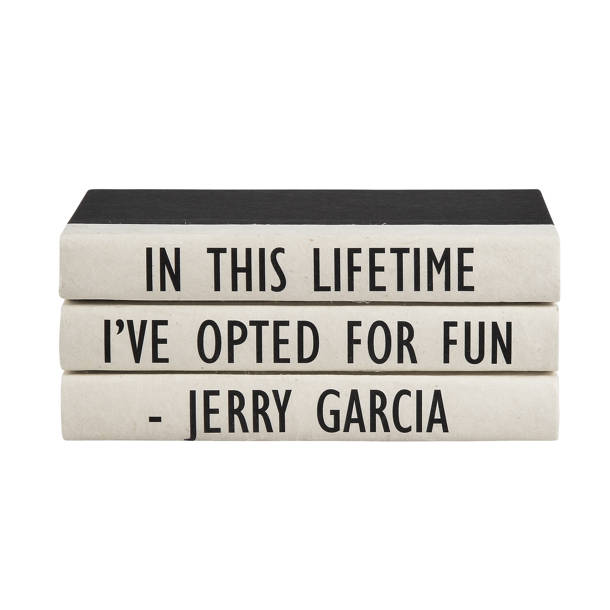 E.LawrenceLtd. 3 Piece In This Lifetime Quote Decorative Book Set